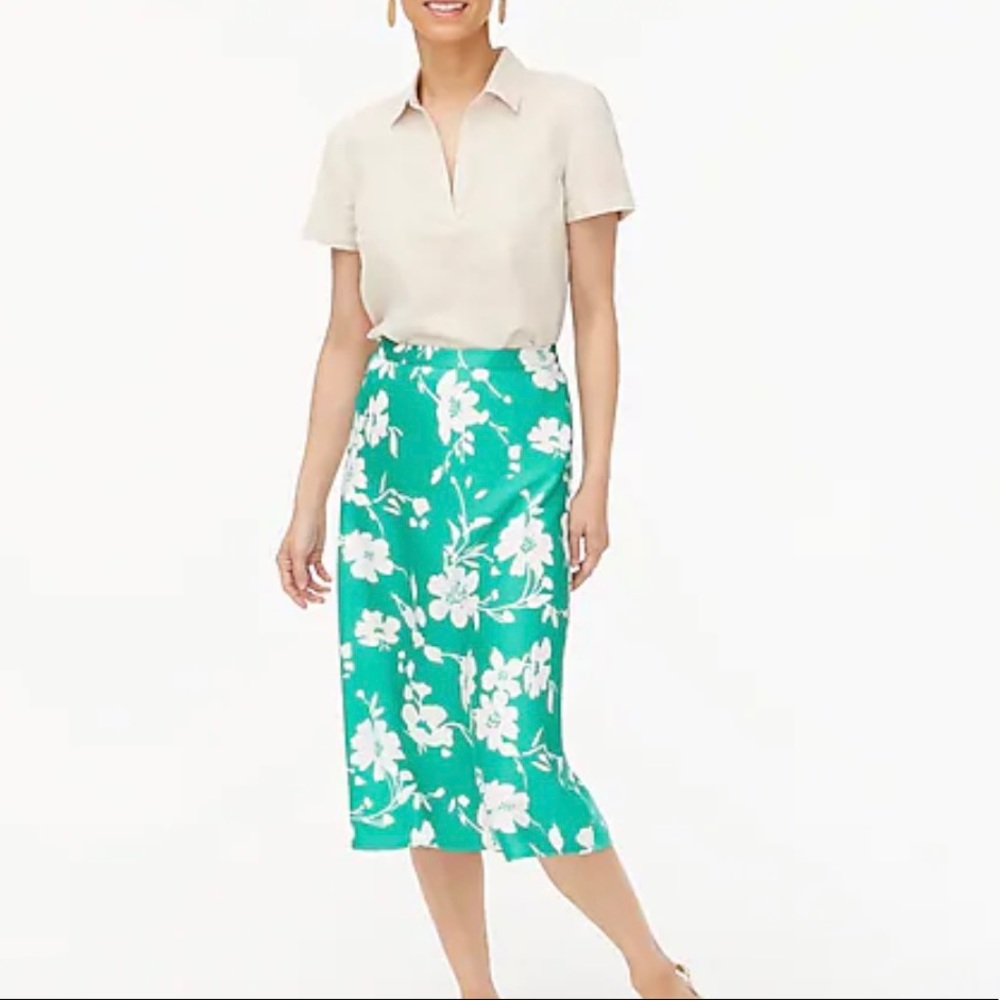 J crew green skirt